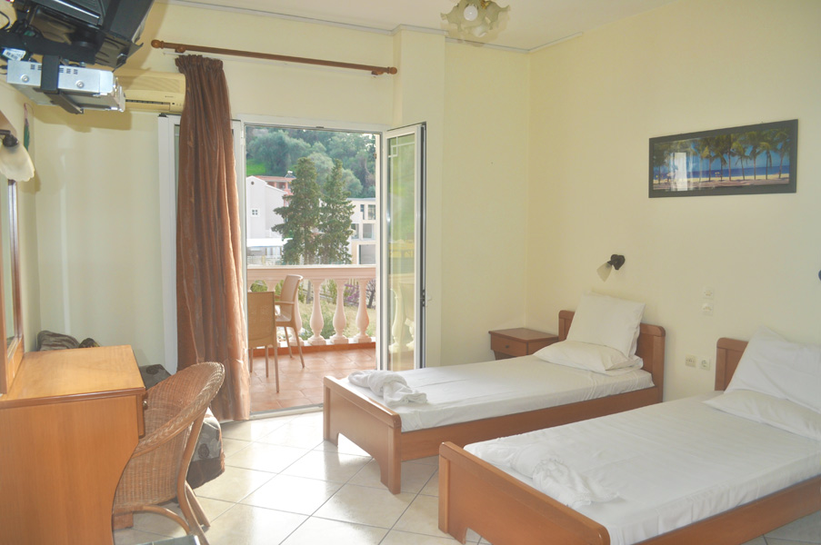 Zweites Schlafzimmer mit 2 Einzelbetten